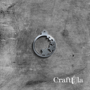 Bombka - Akryl - srebro - 114