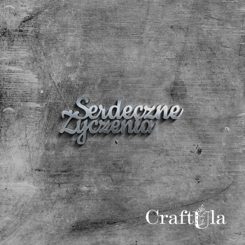 Serdeczne życzenia - Akryl - srebro - 115
