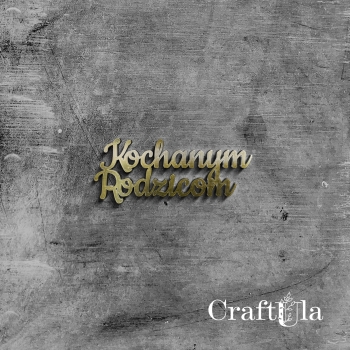 Kochanym Rodzicom - Akryl - złoto - 116