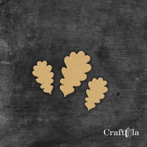 liście dębu - zestaw mini HDF