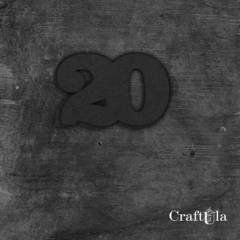 Cyfra 20 - różne kolory