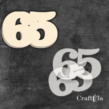 Cyfra 65 + 2 maski - różne kolory