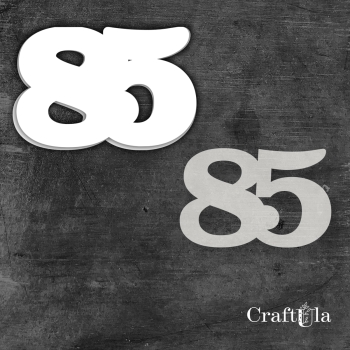 Cyfra 85 + 1 maska - różne kolory