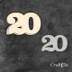 Cyfra 20 + 1 maska - różne kolory
