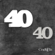 Cyfra 40 + 1 maska - różne kolory