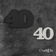 Cyfra 40 + 1 maska - różne kolory