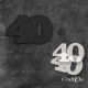 Cyfra 40 + 2 maski - różne kolory