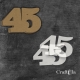 Cyfra 45 + 2 maski - różne kolory