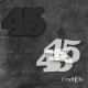 Cyfra 45 + 2 maski - różne kolory