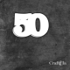 Cyfra 50 - różne kolory