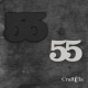 Cyfra 55 + 1 maska - różne kolory