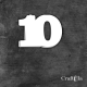 Cyfra 10 - różne kolory