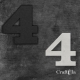 Cyfra 4 + 1 maska - różne kolory