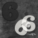 Cyfra 6 + 2 maski - różne kolory
