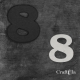 Cyfra 8 + 1 maska - różne kolory