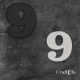 Cyfra 9 + 1 maska - różne kolory