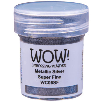 PUDER DO EMBOSSINGU - WOW! -  METALIK SILVER SUPER FINE