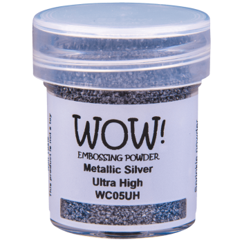 PUDER DO EMBOSSINGU - WOW! -  METALIK SILVER ULTRA HIGH
