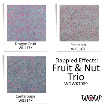 PUDER DO EMBOSSINGU ZESTAW - WOW! - WOWKT089 Dappled Effects: Fruit & Nut Trio