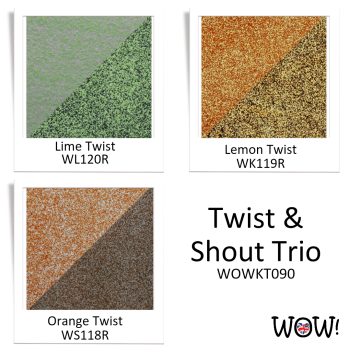 PUDER DO EMBOSSINGU ZESTAW - WOW! - WOWKT090 Twist & Shout Trio
