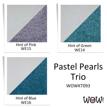 PUDER DO EMBOSSINGU ZESTAW - WOW! - WOWKT093 Trio Pastel Pearls