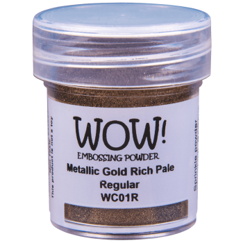 PUDER DO EMBOSSINGU - WOW! -  METALLIC GOLD RICH PALE