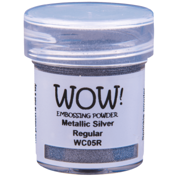 PUDER DO EMBOSSINGU - WOW! -  METALIK SILVER REGULAR