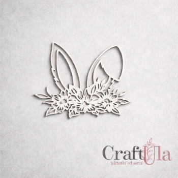 Uszy z kwiatami - Wielkanoc - 2527