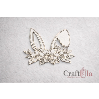 Uszy z kwiatami 1 - Wielkanoc - 2528