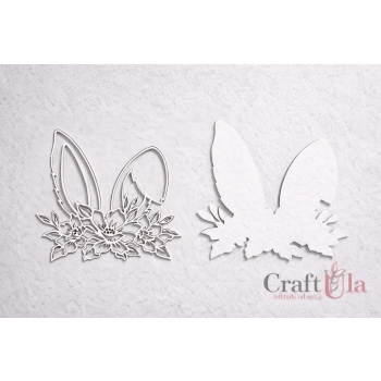 Uszy z kwiatami 2 - shaker - Wielkanoc - 2529_1