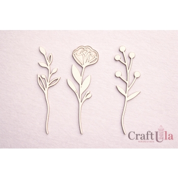 Zestaw gałązki i kwiaty - 2537