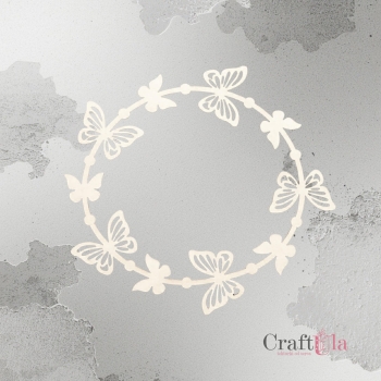 Wiosenna ramka motyle - 2555