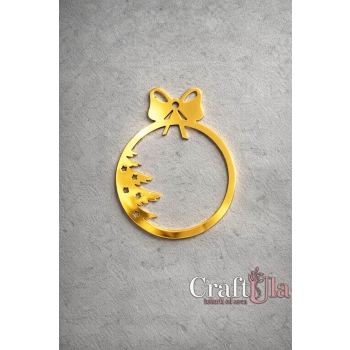 Bombka - Akryl - złoto - 134