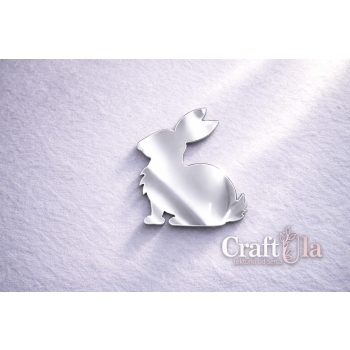 Zając - Akryl - srebro- 140s