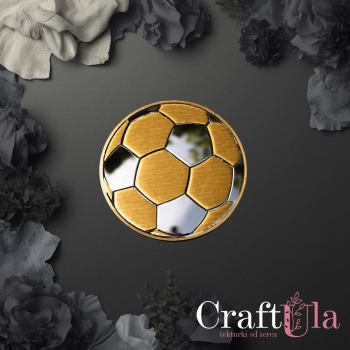 Piłka do piłki nożnej - Akryl - złoto - 0150