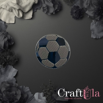 Piłka do piłki nożnej - Akryl - srebro - 0150s