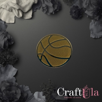 Piłka do koszykówki - Akryl - złoto - 0153