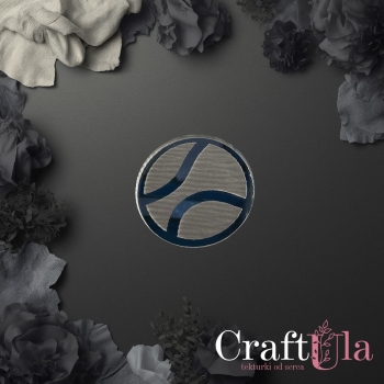 Piłka do tenisa - Akryl - srebro - 0154s