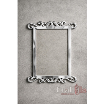 Serwetka ramka - Akryl - srebro- 0132s