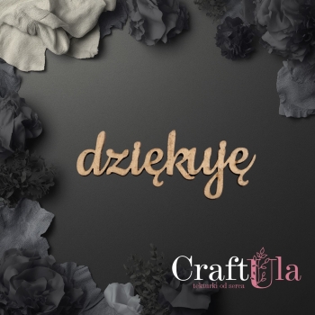 Dziękuję - napis hdf - 589