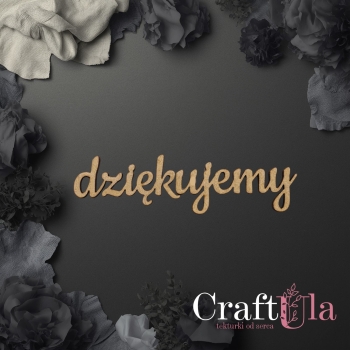 Dziękujemy - napis hdf - 590